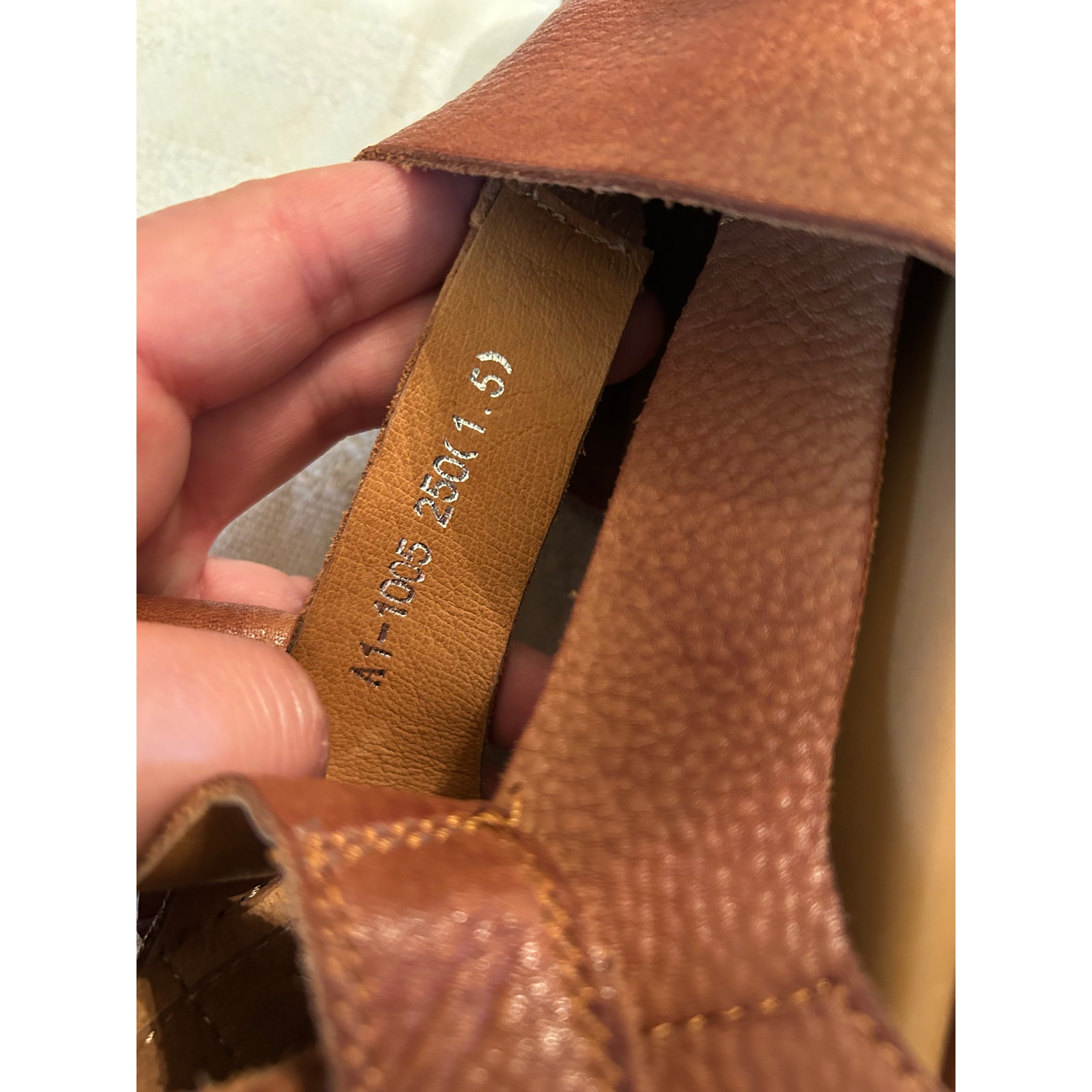 Dwarves Shoes Brown Soft Leather Square Toe Sandals Size 39eu 9 Us — image 5 of 8